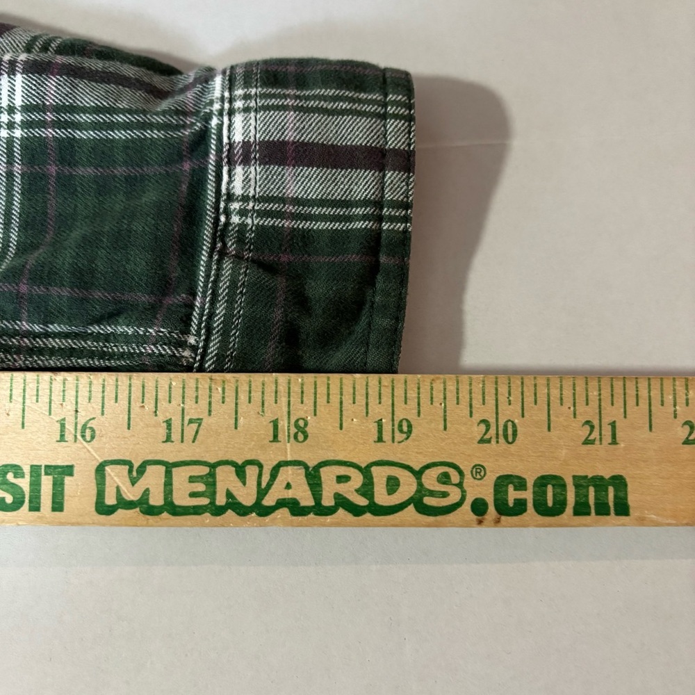Carhartt Shirt Womens Medium Green Black Plaid‎ Hamilton Flannel Workwear Casual - Picture 7 of 7